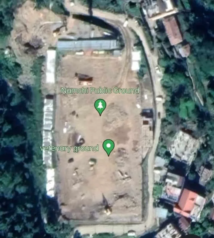 Veterinary playground Namchi Image: Google Earth