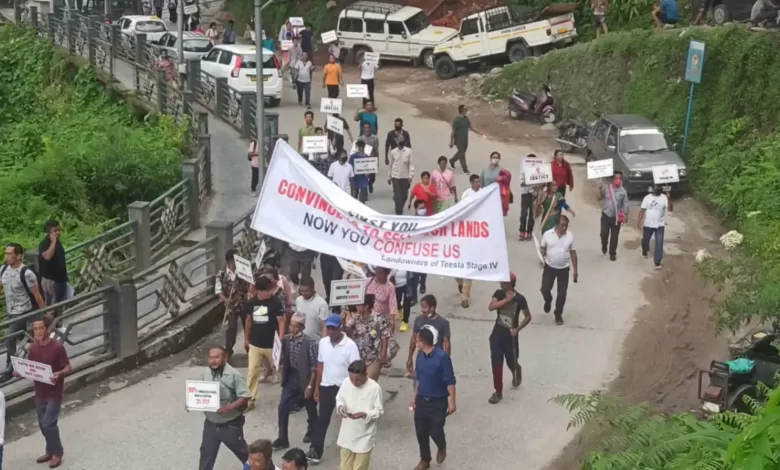 Pro dam supporters stage protest in Mangan demanding initiation of Teesta Stage IV HEP 1 Tessta Sikkim Breaking News | Trending News