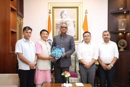 A delegation of the Sikkim State Cooperative Union (SICUN), led by Dr. Mangal Jit Rai, Chairman, along with P. P. Sharma, Vice Chairman and Shailesh Rai, Executive Officer, met the Governor of Sikkim at Lok Bhavan, Gangtok and formally invited him to grace the inaugural programme of the National Cooperative Conference 2026 as the Chief Guest.
