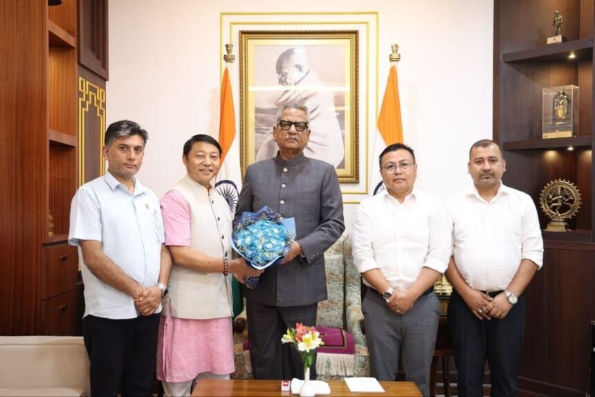 A delegation of the Sikkim State Cooperative Union (SICUN), led by Dr. Mangal Jit Rai, Chairman, along with P. P. Sharma, Vice Chairman and Shailesh Rai, Executive Officer, met the Governor of Sikkim at Lok Bhavan, Gangtok and formally invited him to grace the inaugural programme of the National Cooperative Conference 2026 as the Chief Guest.