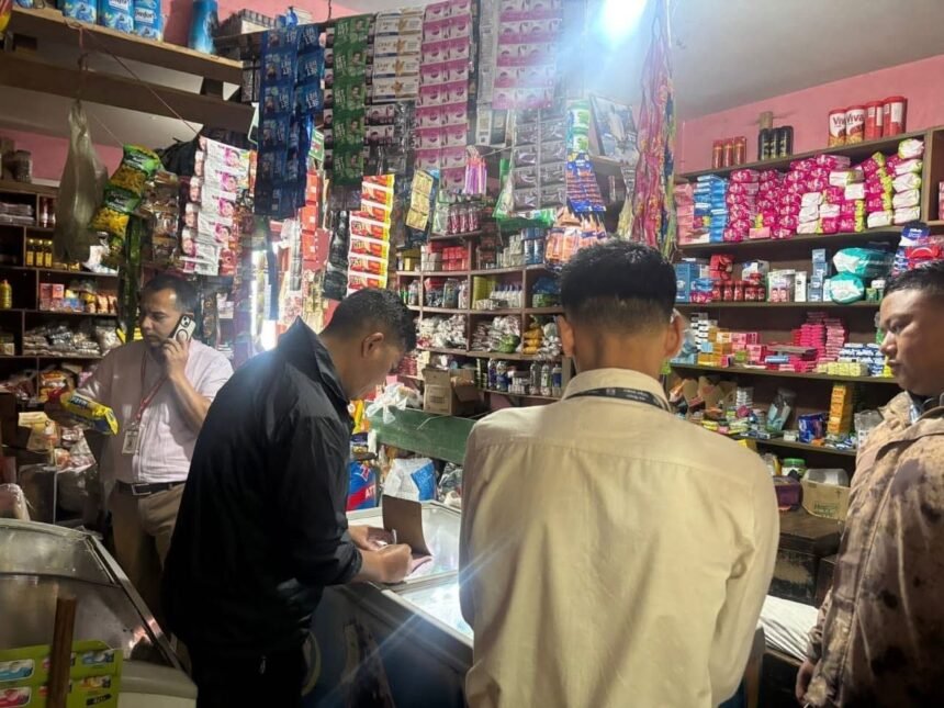 Commercial Establishments in Burtuk Inspected During Weekly Drive led by SDM Gangtok