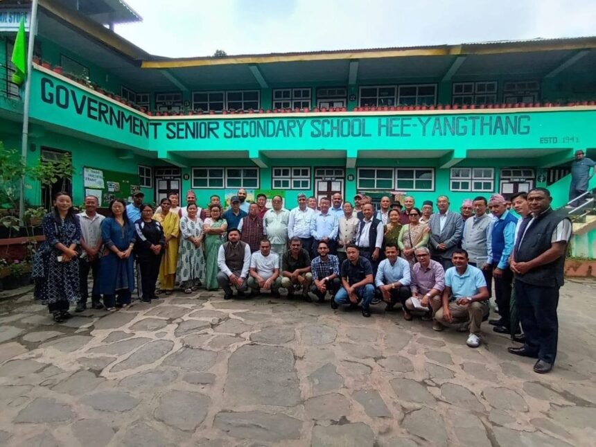 Alumni Association Reconstituted at Hee-Yangthang Senior Secondary School; Meeting Focuses on Infrastructure Development Plans
