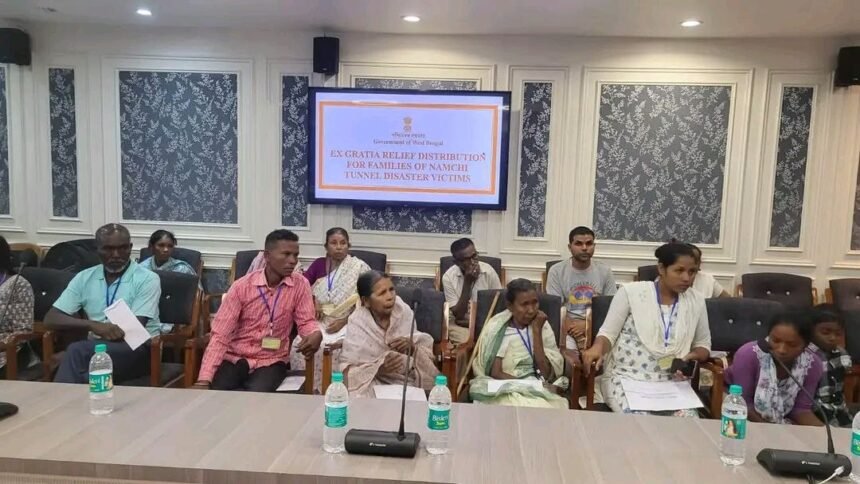 Sikkim Government Hands Over Ex-Gratia Relief to Tunnel Tragedy Victims’ Families in Jalpaiguri