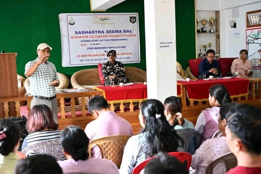 Training & Demonstrations on Oyster Mushroom Cultivation Held for Border Populations under Civic Action Programme