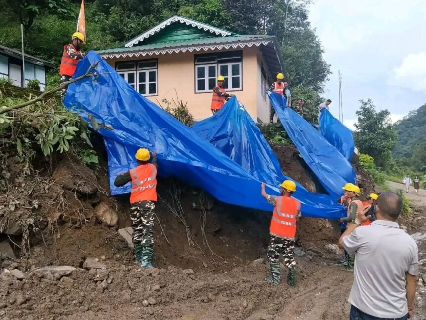 DC Gyalshing Conducts Follow-up Inspection of Landslide-Affected Areas at Singlitam and Rimbi